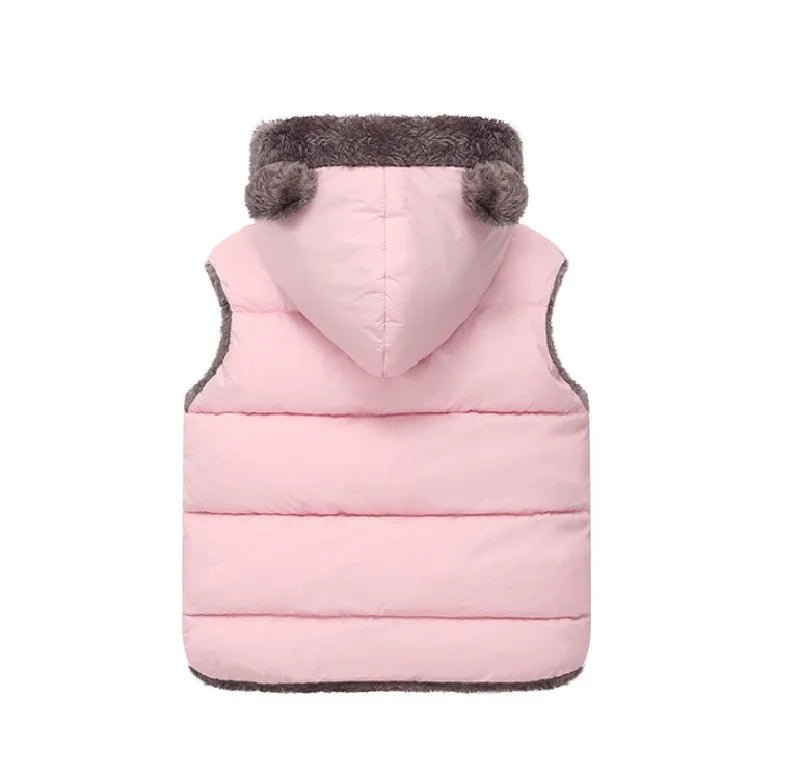 Unisex Hooded Down Vest Coats Autumn Spring Baby Thick Warm Waistcoat Kids Outerwear Children Clothing Boys Girls Jackets Vest 2 - 6Y - PratSN