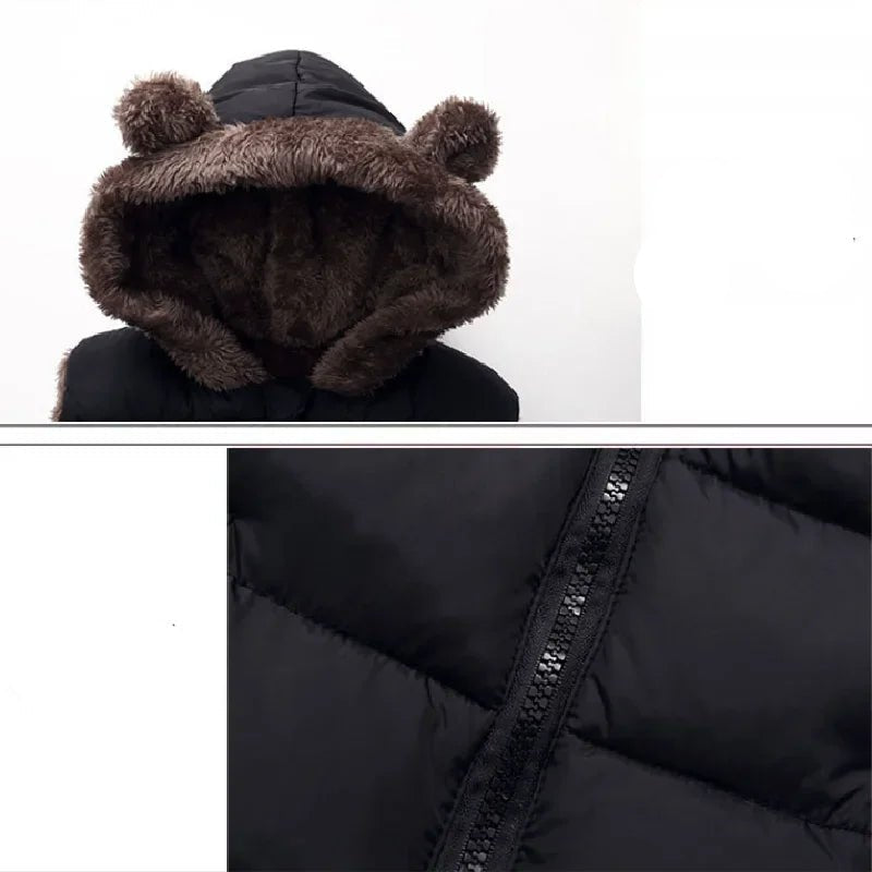 Unisex Hooded Down Vest Coats Autumn Spring Baby Thick Warm Waistcoat Kids Outerwear Children Clothing Boys Girls Jackets Vest 2 - 6Y - PratSN