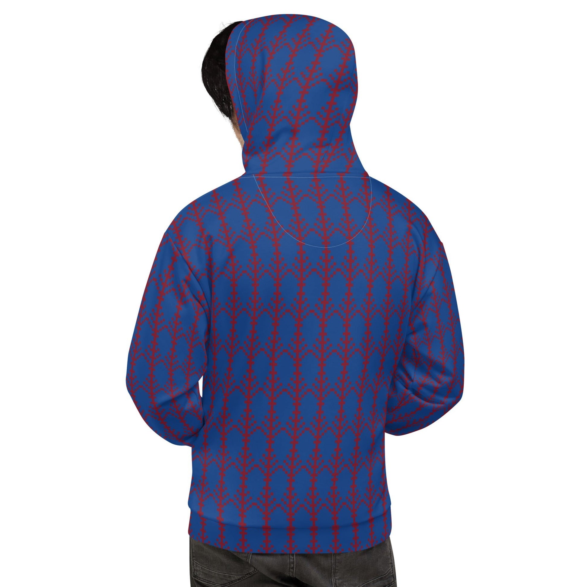 Unisex Hoodie festive pattern, christmas pattern - PratSN
