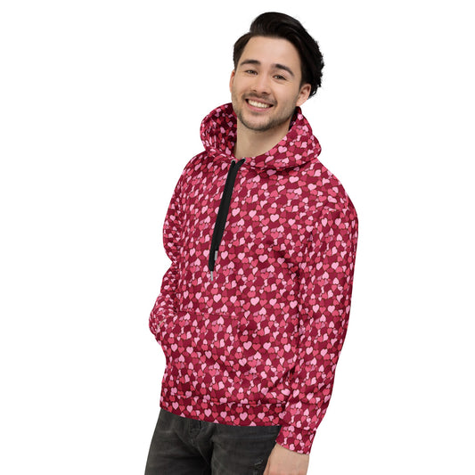Unisex Hoodie Happy Valentine's Day Unisex Hoodie | Cute Valentine Hoodie | Valentine Couple Hoodie - PratSN