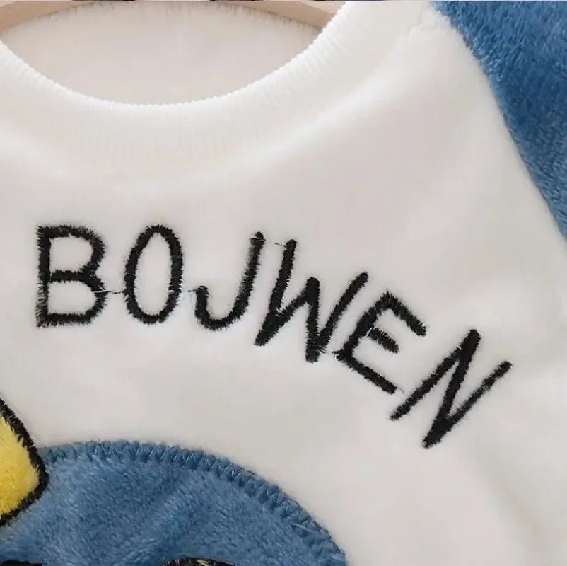 Unisex Kids Velvet Super Soft Pajamas Sets for Kids Boys Girls Long Sleeves Pants Lazy Children Sleepwear Sets Solid Nightwear Suits - PratSN
