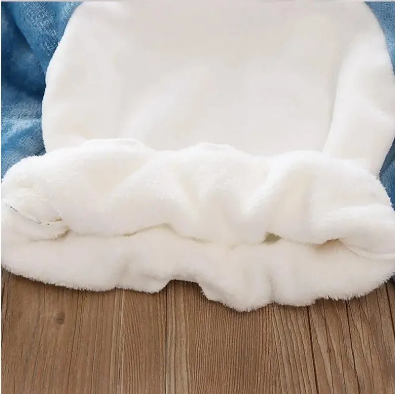 Unisex Kids Velvet Super Soft Pajamas Sets for Kids Boys Girls Long Sleeves Pants Lazy Children Sleepwear Sets Solid Nightwear Suits - PratSN