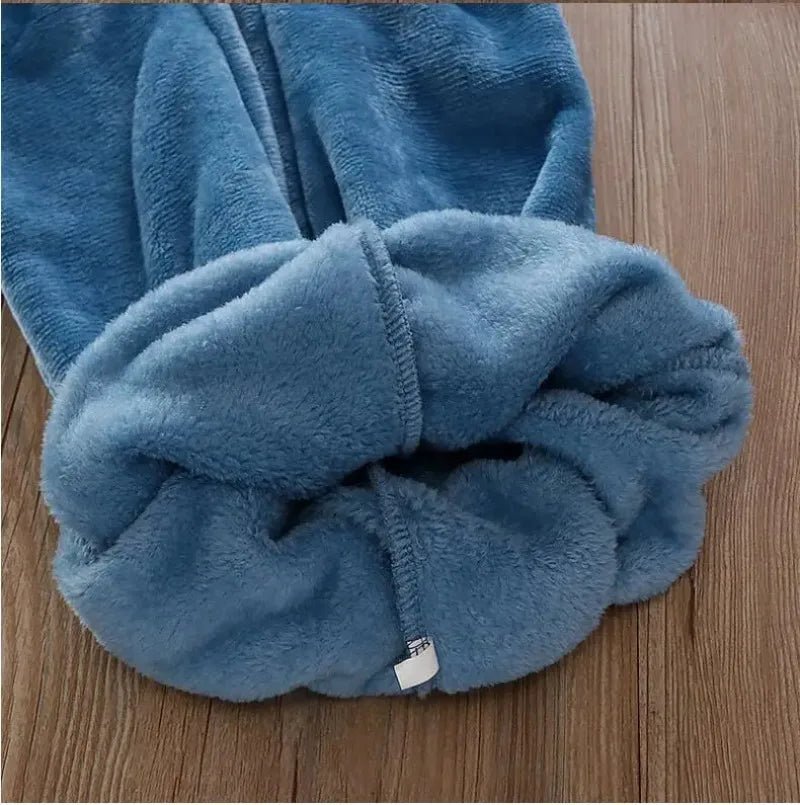 Unisex Kids Velvet Super Soft Pajamas Sets for Kids Boys Girls Long Sleeves Pants Lazy Children Sleepwear Sets Solid Nightwear Suits - PratSN