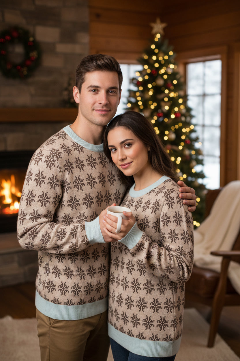 Unisex Knitted crew neck sweater - PratSN