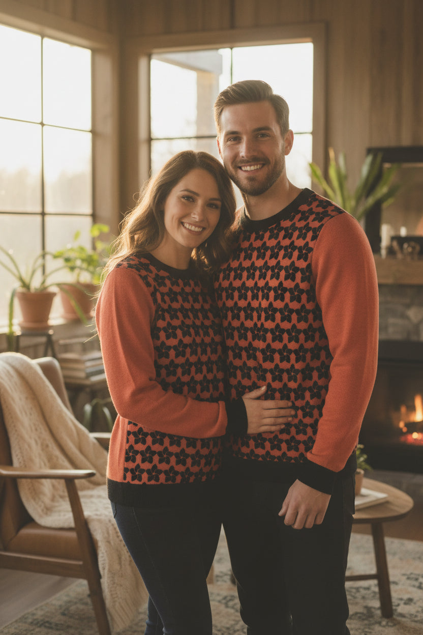 Unisex Knitted crew neck sweater - PratSN