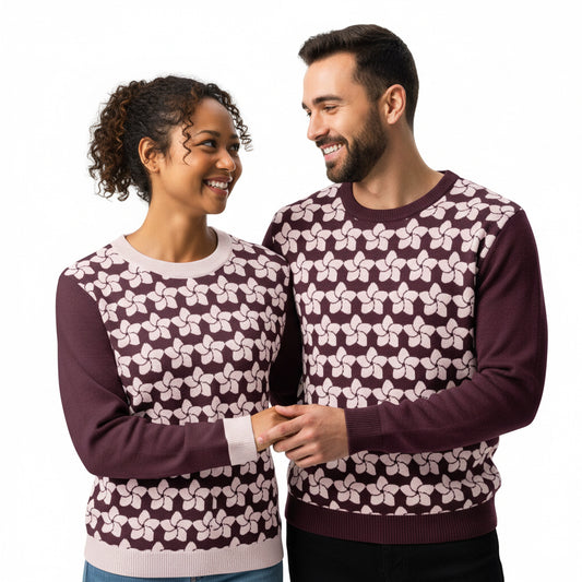 Unisex Knitted crew neck sweater - PratSN