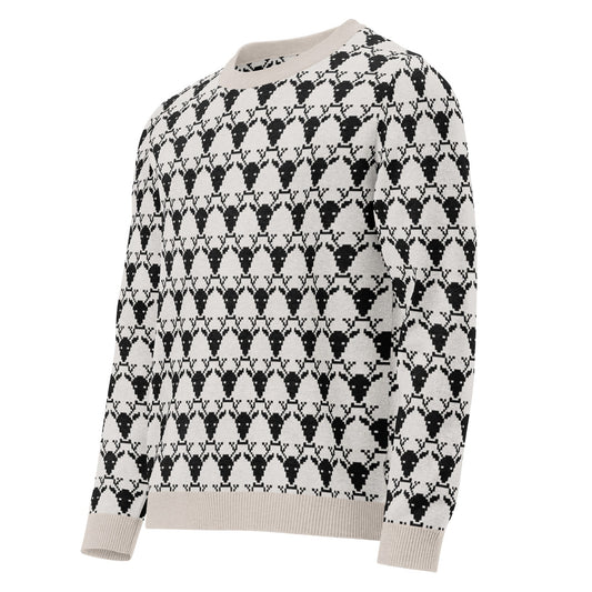 Unisex Knitted crew neck sweater - PratSN