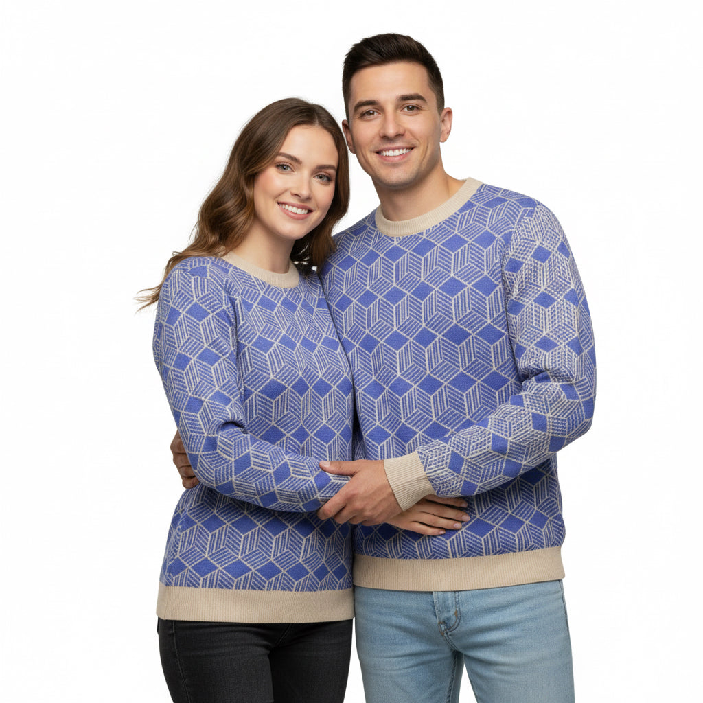 Unisex Knitted crew neck sweater - PratSN