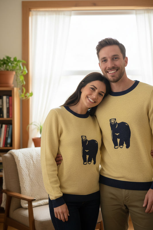 Unisex Knitted crew neck sweater - PratSN