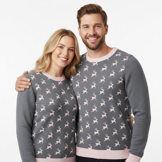 Unisex Knitted crew neck sweater - PratSN