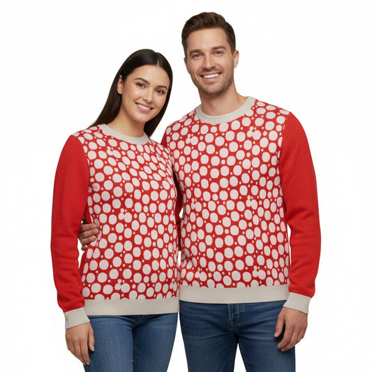 Unisex Knitted crew neck sweater - PratSN
