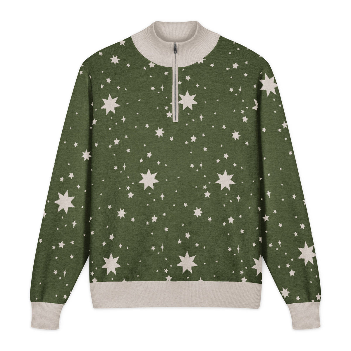 Unisex Knitted Quarter Zip Sweater - PratSN