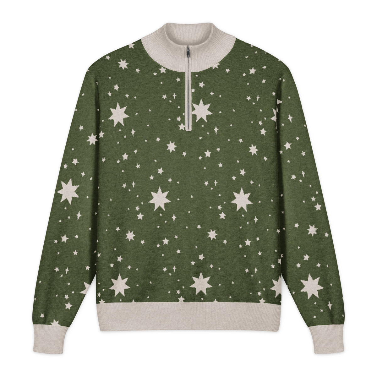 Unisex Knitted Quarter Zip Sweater - PratSN