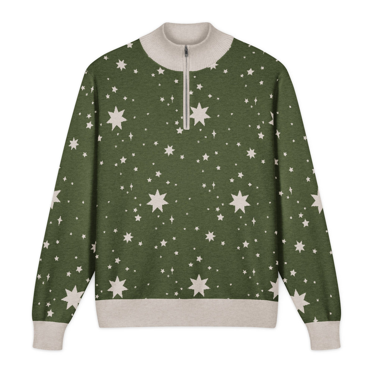 Unisex Knitted Quarter Zip Sweater - PratSN