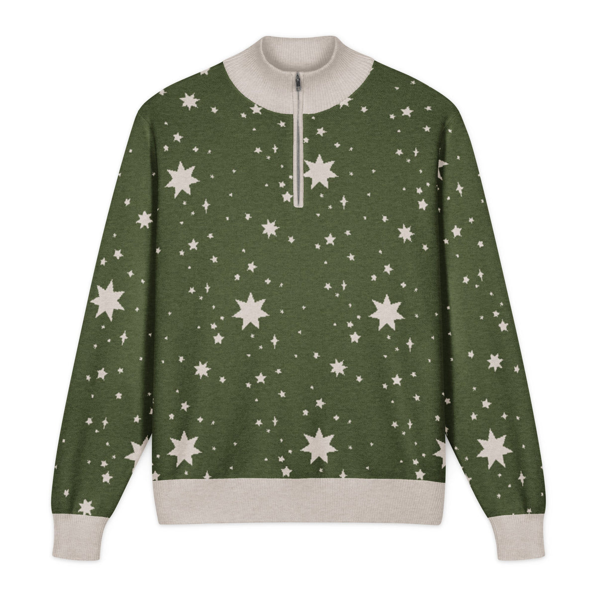 Unisex Knitted Quarter Zip Sweater - PratSN