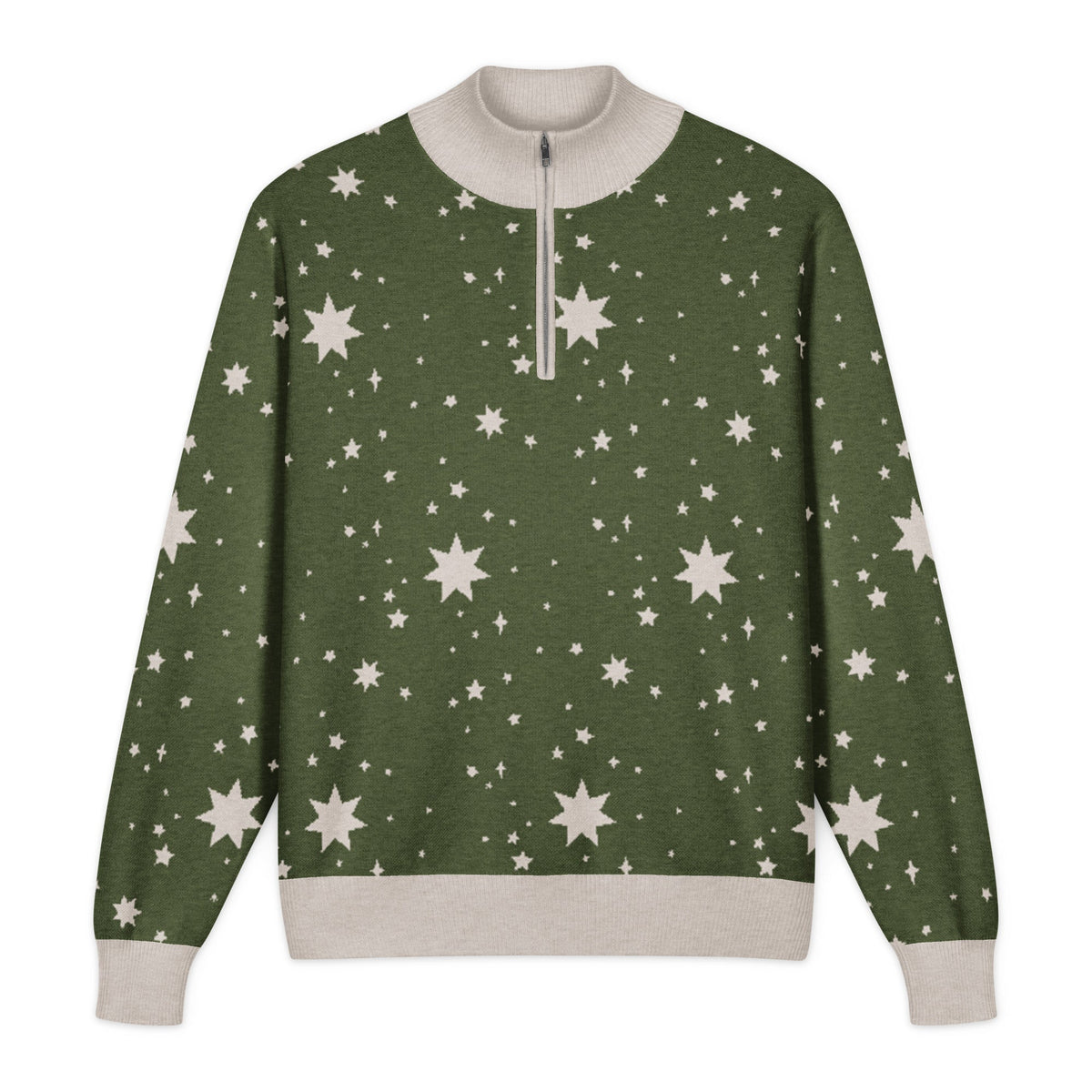 Unisex Knitted Quarter Zip Sweater - PratSN