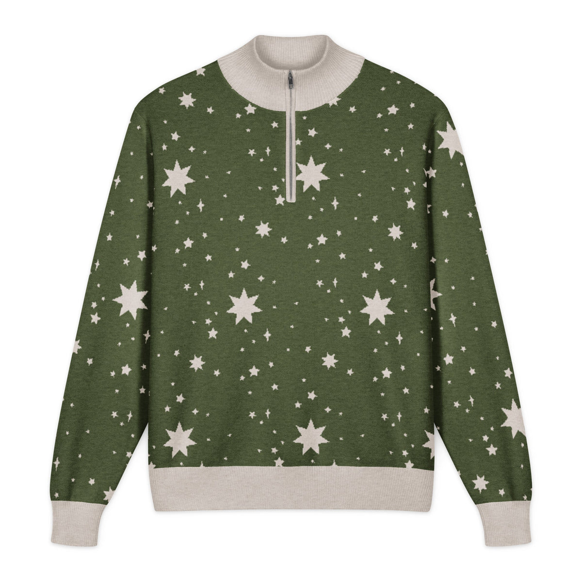 Unisex Knitted Quarter Zip Sweater - PratSN