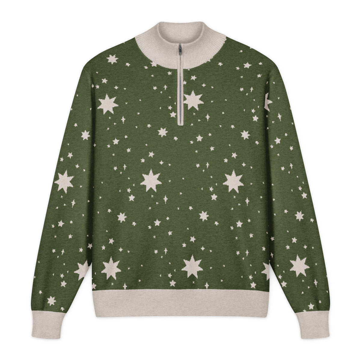 Unisex Knitted Quarter Zip Sweater - PratSN