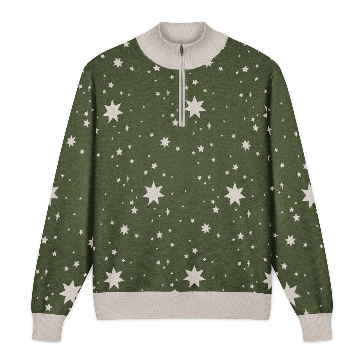 Unisex Knitted Quarter Zip Sweater - PratSN