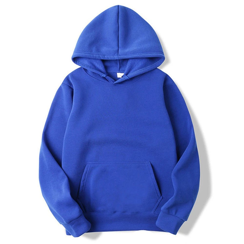 Unisex Plain Pullover Fleece Hoodies Sweatshirt - PratSN