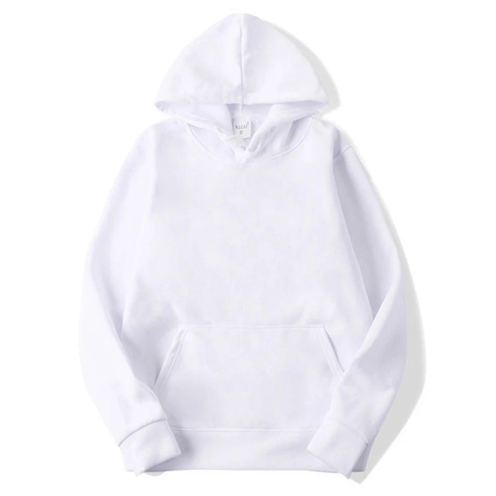 Unisex Plain Pullover Fleece Hoodies Sweatshirt - PratSN
