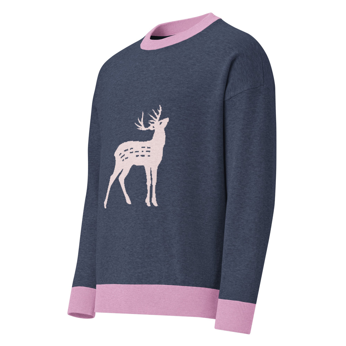 Unisex Relaxed fit knitted crew neck sweater - PratSN