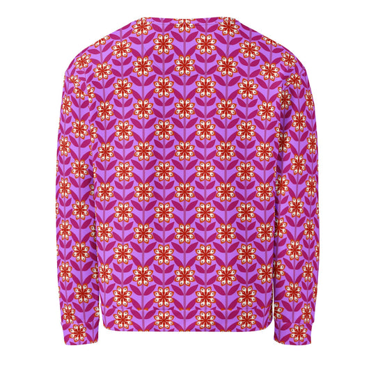 Unisex Sweatshirt, Vintage Women's Sweatshirts, pullover sweatshirt cute sweatshirt trendy Men's sweatshirt Floral Printed Sweatshirt - PratSN