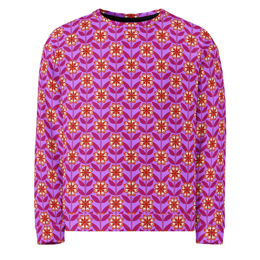 Unisex Sweatshirt, Vintage Women's Sweatshirts, pullover sweatshirt cute sweatshirt trendy Men's sweatshirt Floral Printed Sweatshirt - PratSN