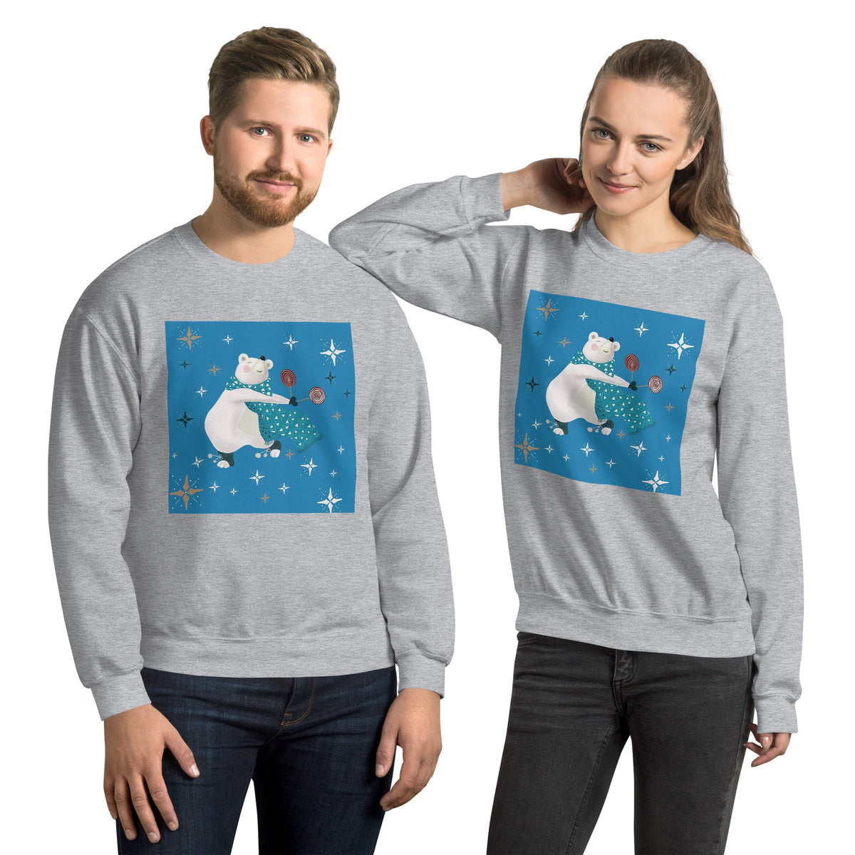Unisex Sweatshirt, Vintage Women's Sweatshirts, pullover sweatshirt cute sweatshirt trendy Men's sweatshirt Snowfall Sweatshirt - PratSN