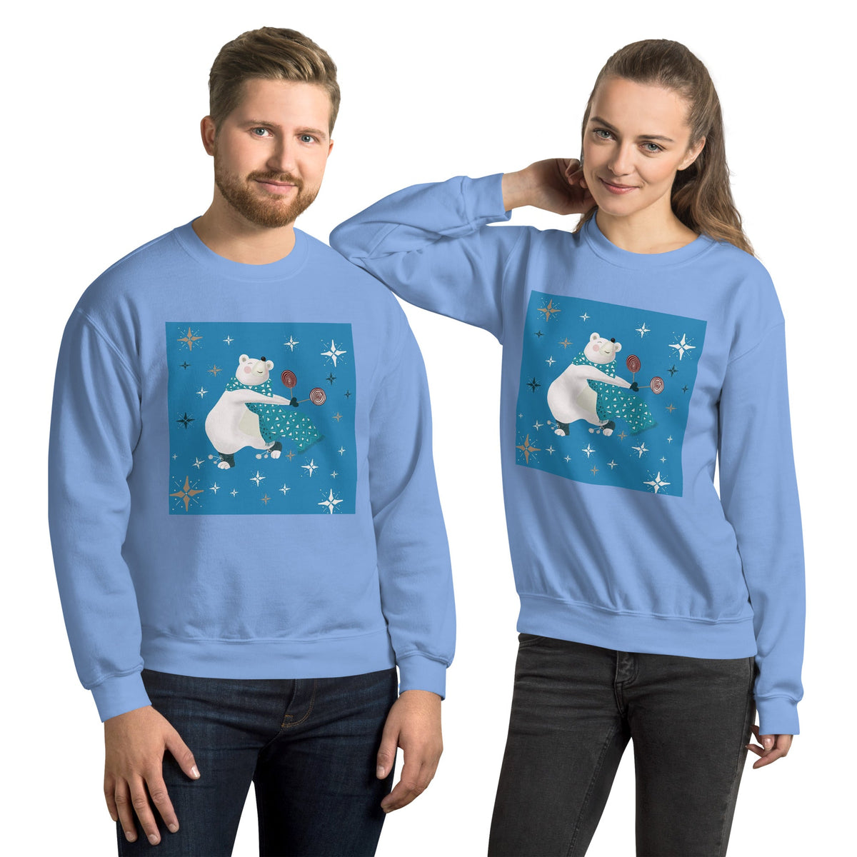 Unisex Sweatshirt, Vintage Women's Sweatshirts, pullover sweatshirt cute sweatshirt trendy Men's sweatshirt Snowfall Sweatshirt - PratSN