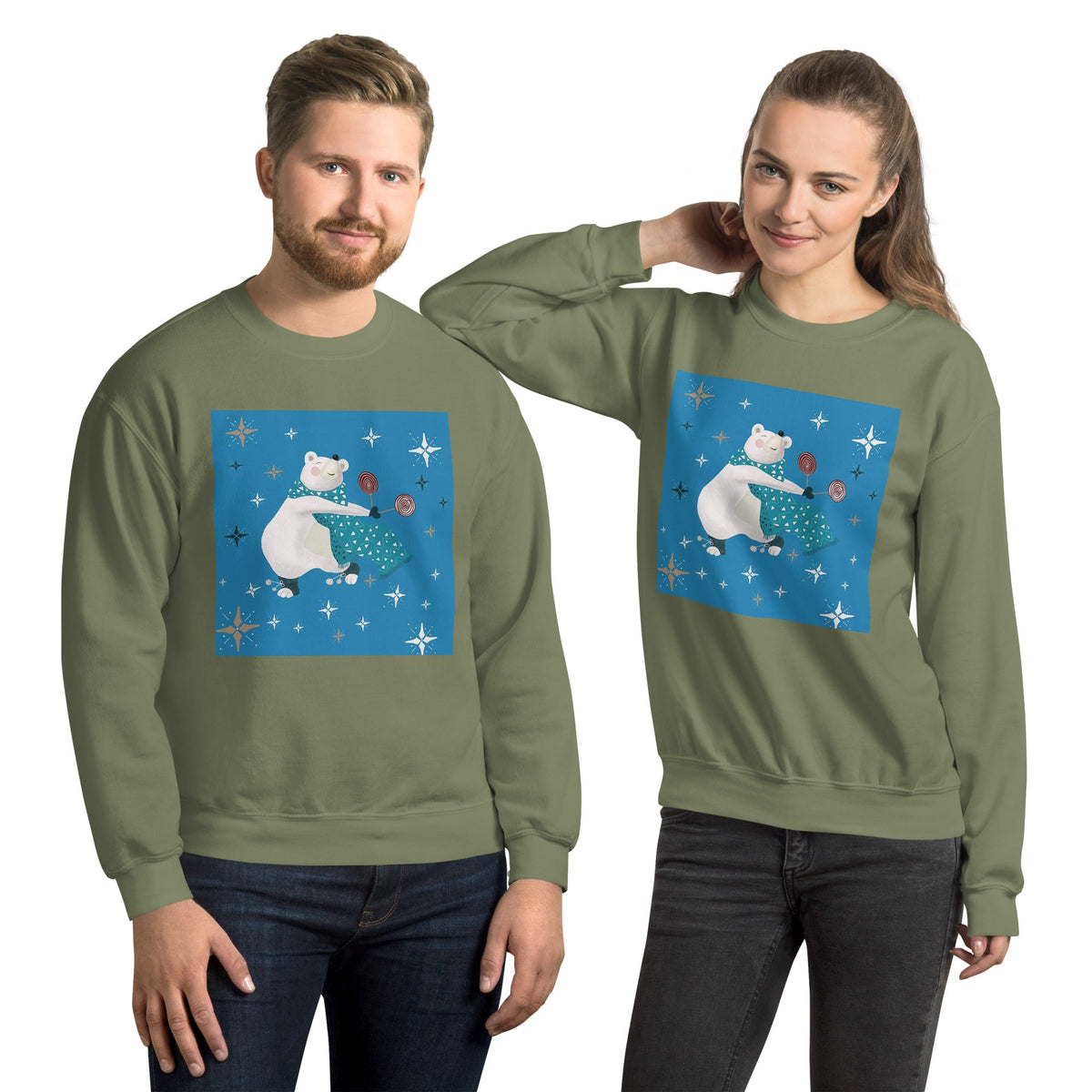 Unisex Sweatshirt, Vintage Women's Sweatshirts, pullover sweatshirt cute sweatshirt trendy Men's sweatshirt Snowfall Sweatshirt - PratSN