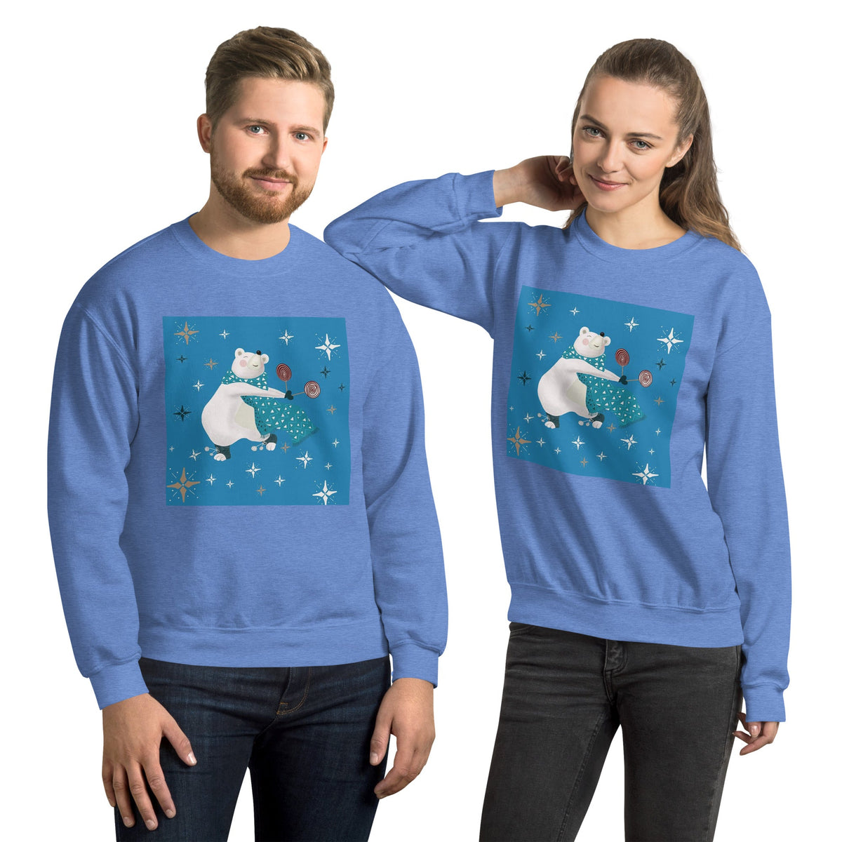 Unisex Sweatshirt, Vintage Women's Sweatshirts, pullover sweatshirt cute sweatshirt trendy Men's sweatshirt Snowfall Sweatshirt - PratSN