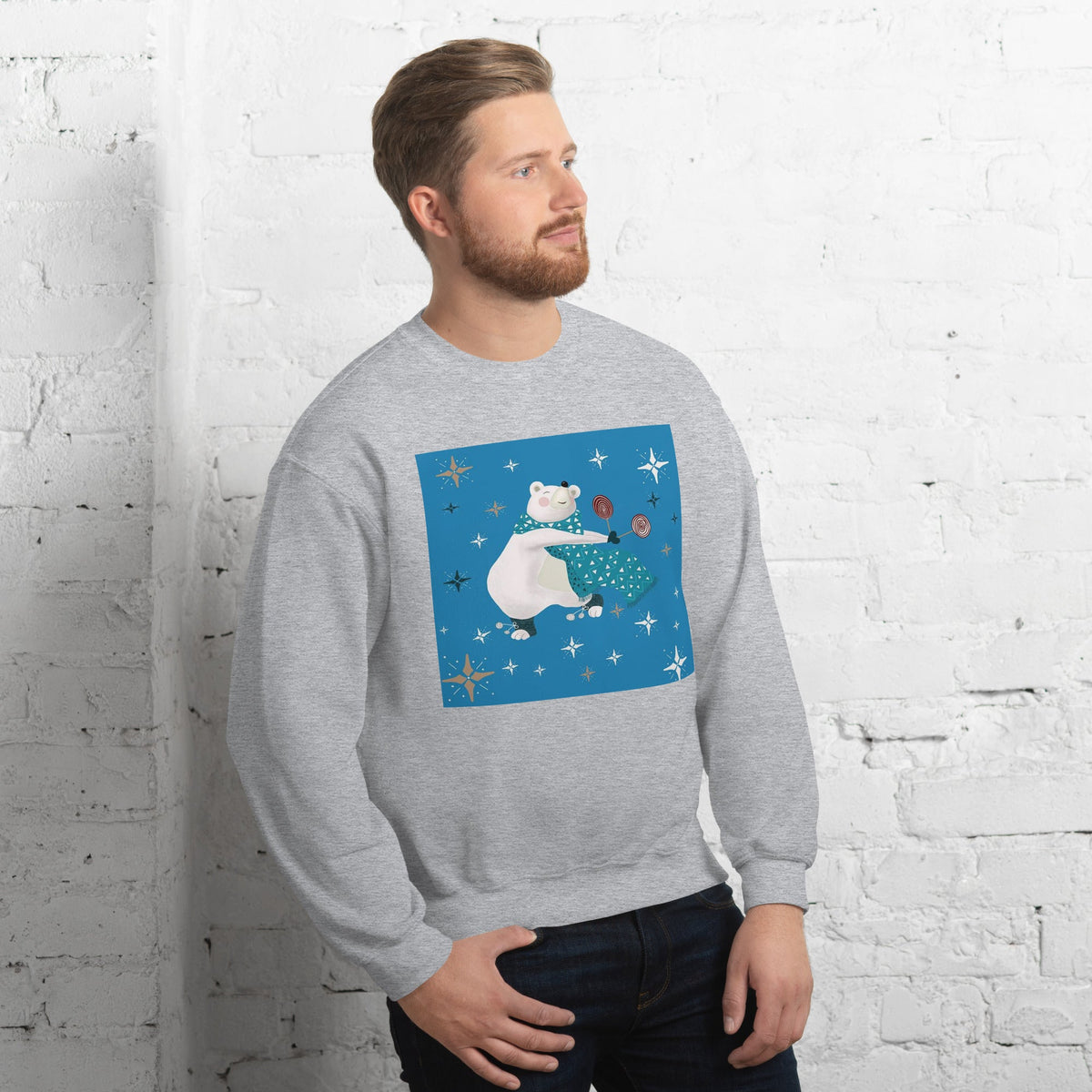 Unisex Sweatshirt, Vintage Women's Sweatshirts, pullover sweatshirt cute sweatshirt trendy Men's sweatshirt Snowfall Sweatshirt - PratSN