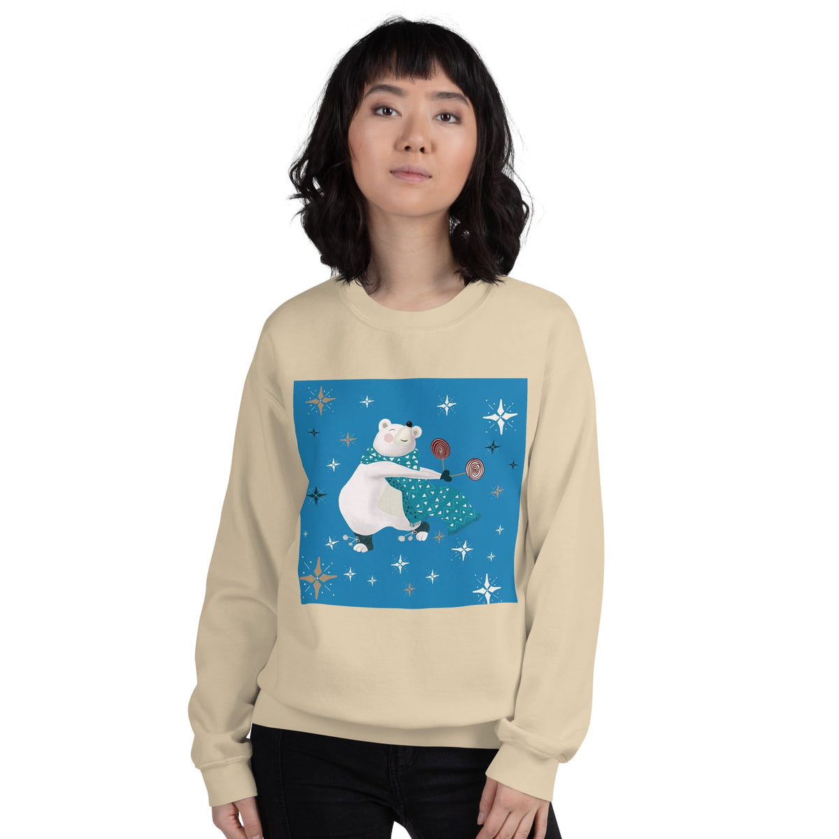 Unisex Sweatshirt, Vintage Women's Sweatshirts, pullover sweatshirt cute sweatshirt trendy Men's sweatshirt Snowfall Sweatshirt - PratSN
