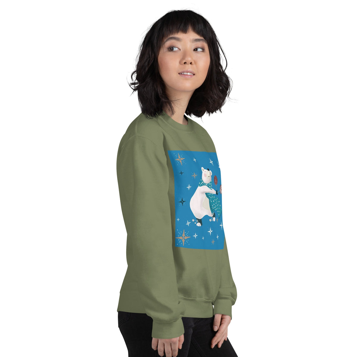 Unisex Sweatshirt, Vintage Women's Sweatshirts, pullover sweatshirt cute sweatshirt trendy Men's sweatshirt Snowfall Sweatshirt - PratSN