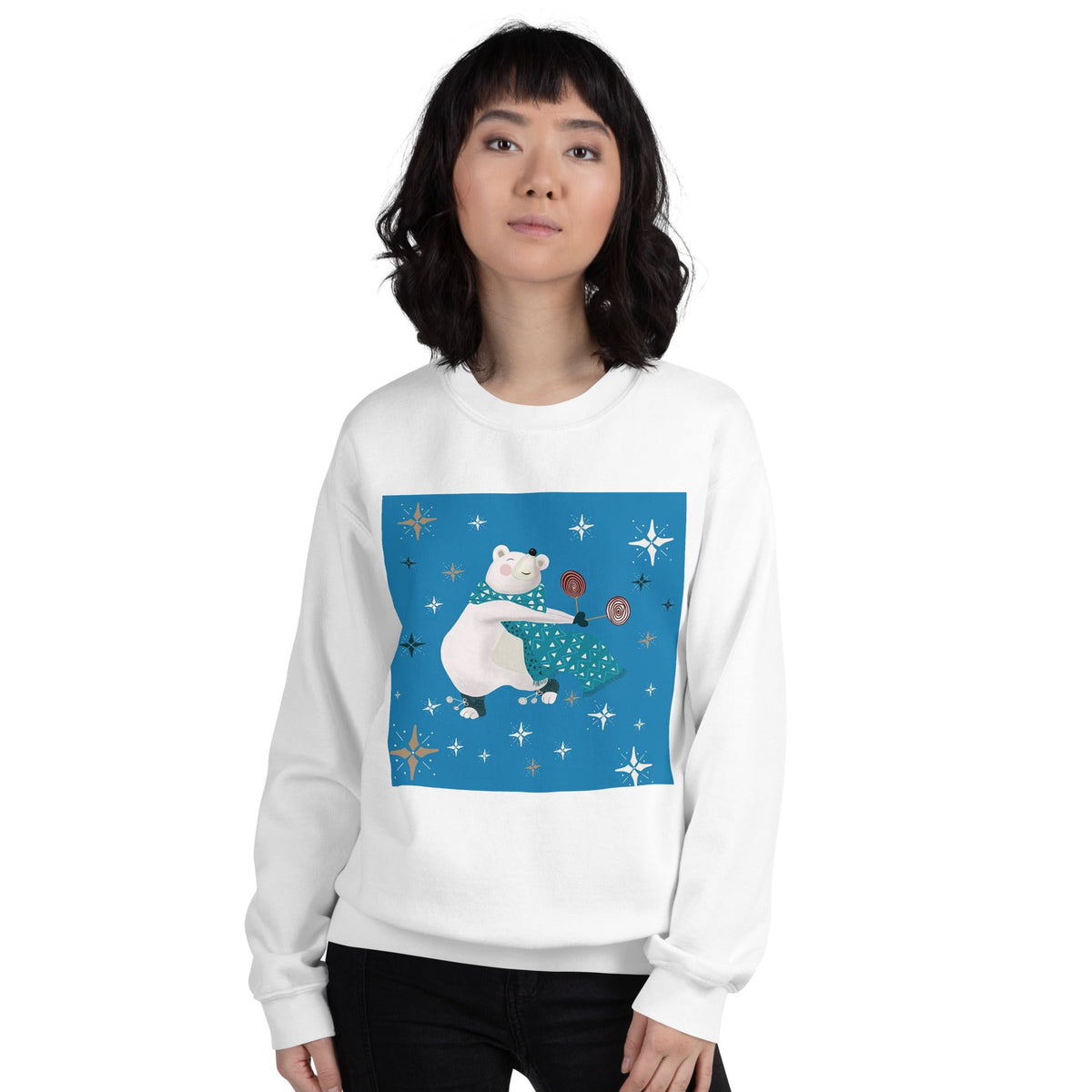 Unisex Sweatshirt, Vintage Women's Sweatshirts, pullover sweatshirt cute sweatshirt trendy Men's sweatshirt Snowfall Sweatshirt - PratSN