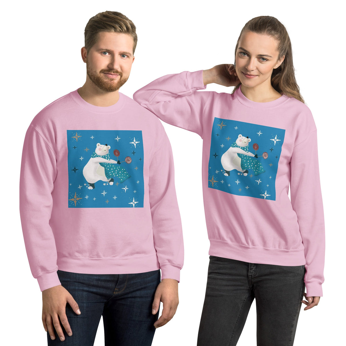 Unisex Sweatshirt, Vintage Women's Sweatshirts, pullover sweatshirt cute sweatshirt trendy Men's sweatshirt Snowfall Sweatshirt - PratSN