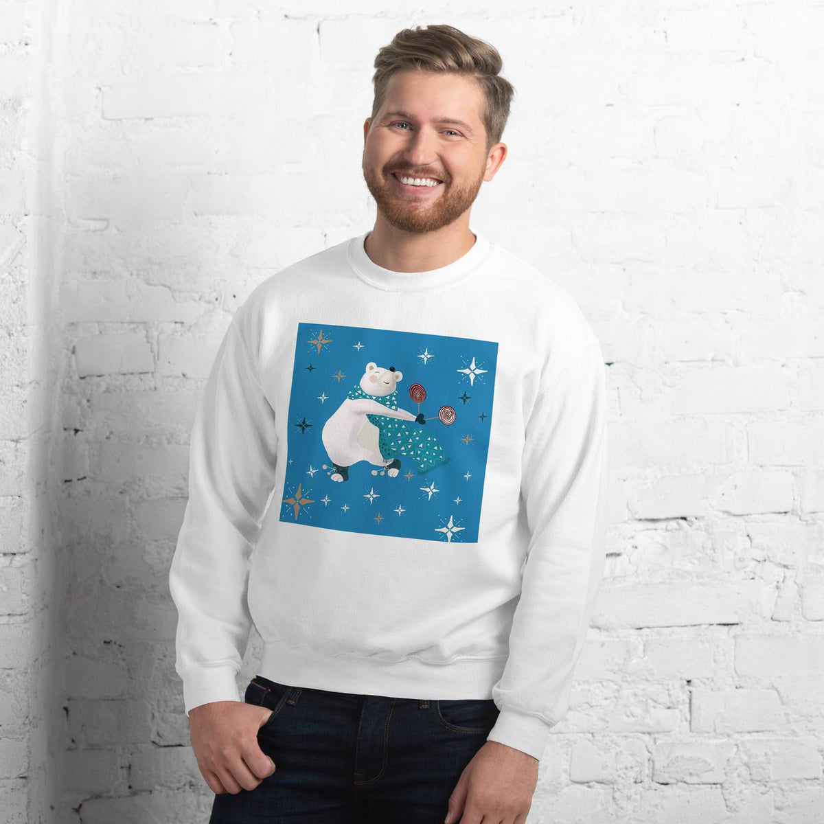 Unisex Sweatshirt, Vintage Women's Sweatshirts, pullover sweatshirt cute sweatshirt trendy Men's sweatshirt Snowfall Sweatshirt - PratSN