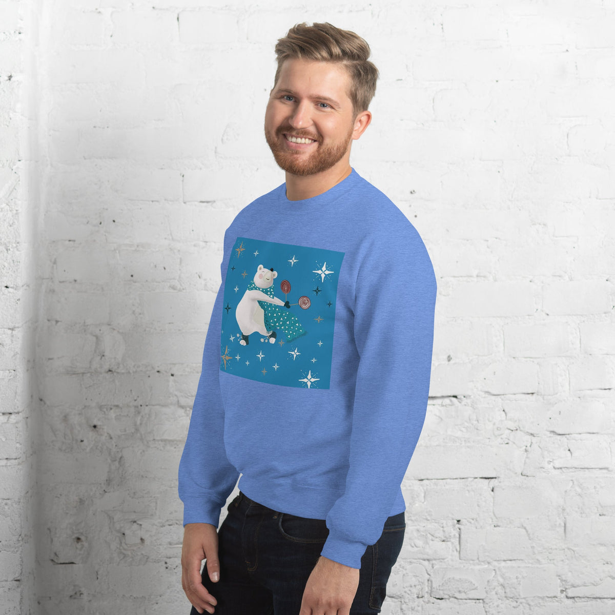 Unisex Sweatshirt, Vintage Women's Sweatshirts, pullover sweatshirt cute sweatshirt trendy Men's sweatshirt Snowfall Sweatshirt - PratSN