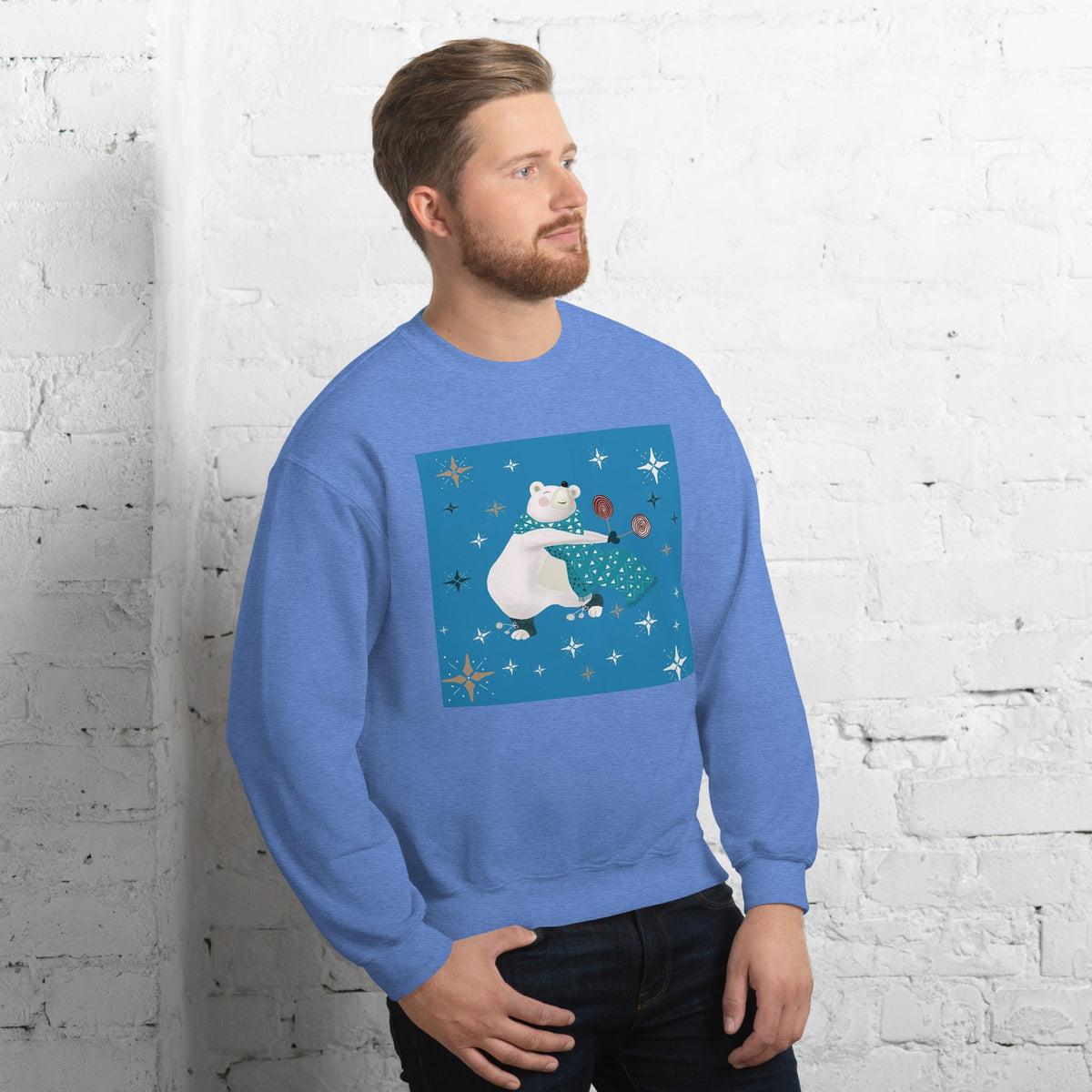 Unisex Sweatshirt, Vintage Women's Sweatshirts, pullover sweatshirt cute sweatshirt trendy Men's sweatshirt Snowfall Sweatshirt - PratSN