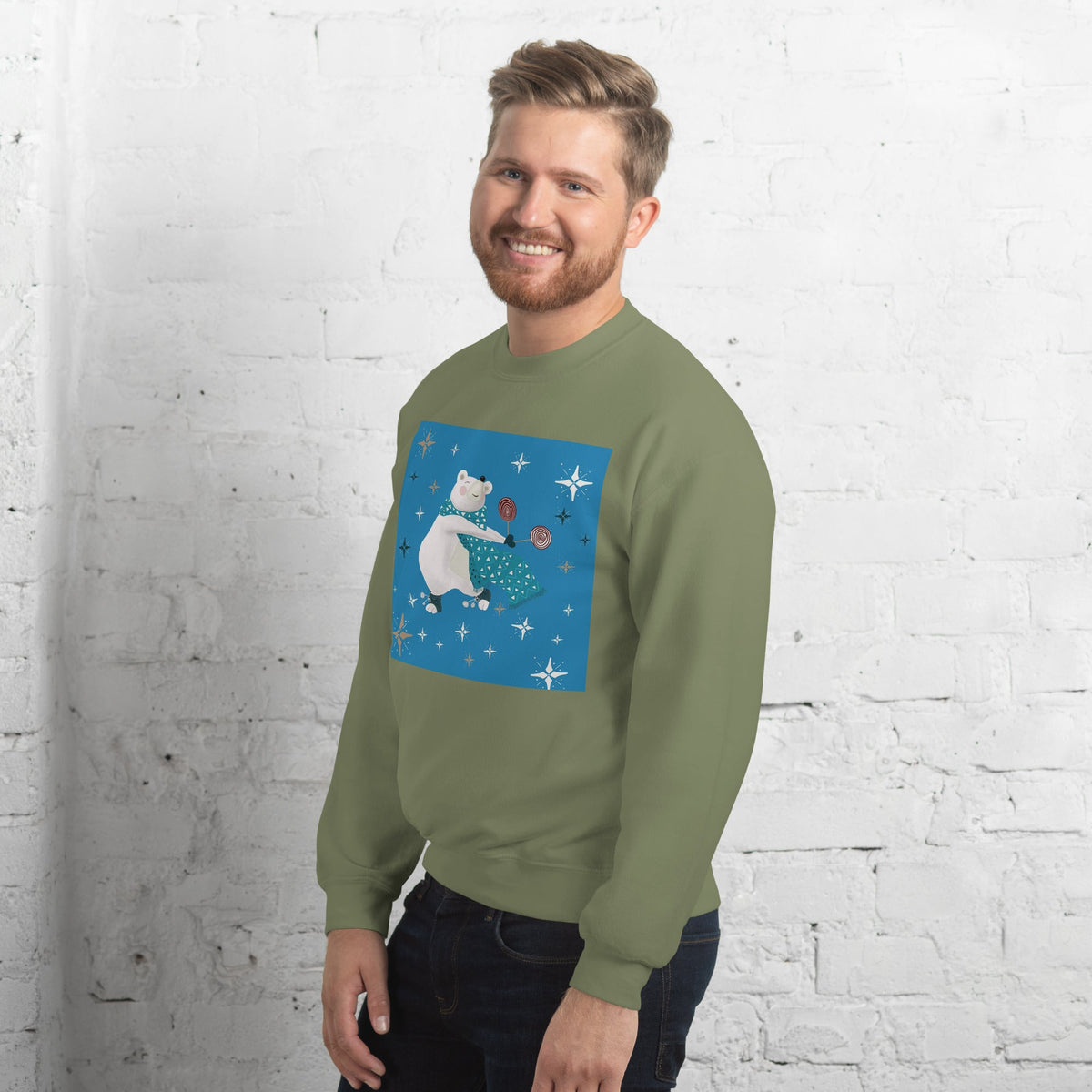 Unisex Sweatshirt, Vintage Women's Sweatshirts, pullover sweatshirt cute sweatshirt trendy Men's sweatshirt Snowfall Sweatshirt - PratSN