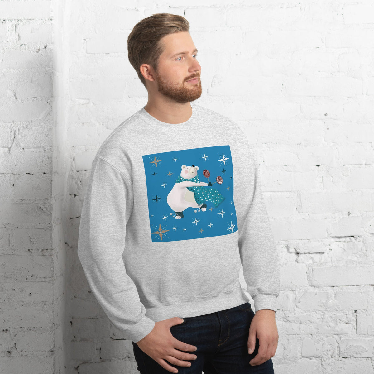 Unisex Sweatshirt, Vintage Women's Sweatshirts, pullover sweatshirt cute sweatshirt trendy Men's sweatshirt Snowfall Sweatshirt - PratSN