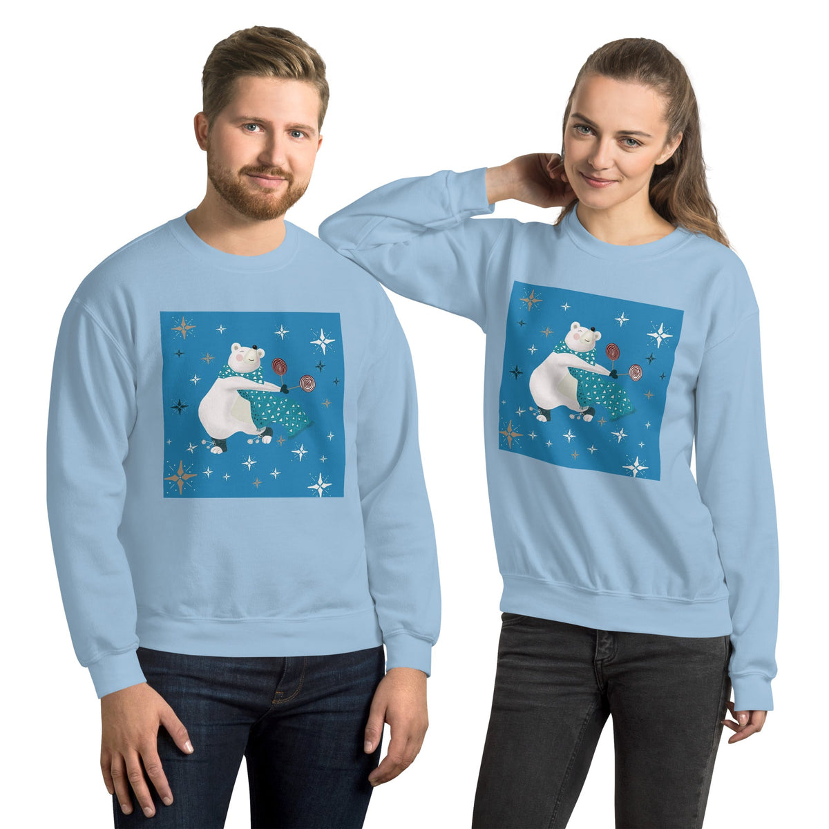 Unisex Sweatshirt, Vintage Women's Sweatshirts, pullover sweatshirt cute sweatshirt trendy Men's sweatshirt Snowfall Sweatshirt - PratSN