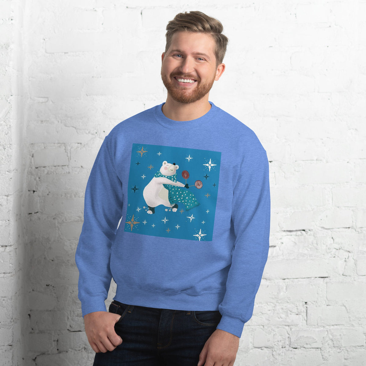 Unisex Sweatshirt, Vintage Women's Sweatshirts, pullover sweatshirt cute sweatshirt trendy Men's sweatshirt Snowfall Sweatshirt - PratSN