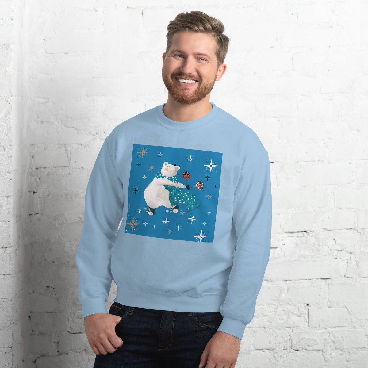 Unisex Sweatshirt, Vintage Women's Sweatshirts, pullover sweatshirt cute sweatshirt trendy Men's sweatshirt Snowfall Sweatshirt - PratSN