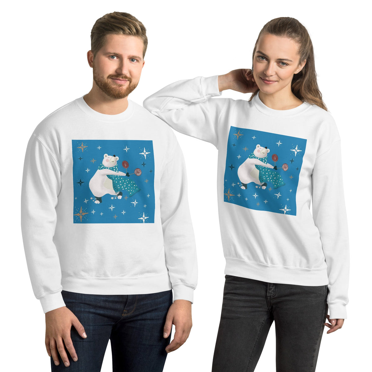 Unisex Sweatshirt, Vintage Women's Sweatshirts, pullover sweatshirt cute sweatshirt trendy Men's sweatshirt Snowfall Sweatshirt - PratSN