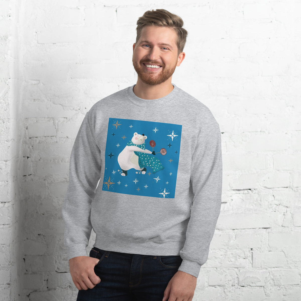 Unisex Sweatshirt, Vintage Women's Sweatshirts, pullover sweatshirt cute sweatshirt trendy Men's sweatshirt Snowfall Sweatshirt - PratSN