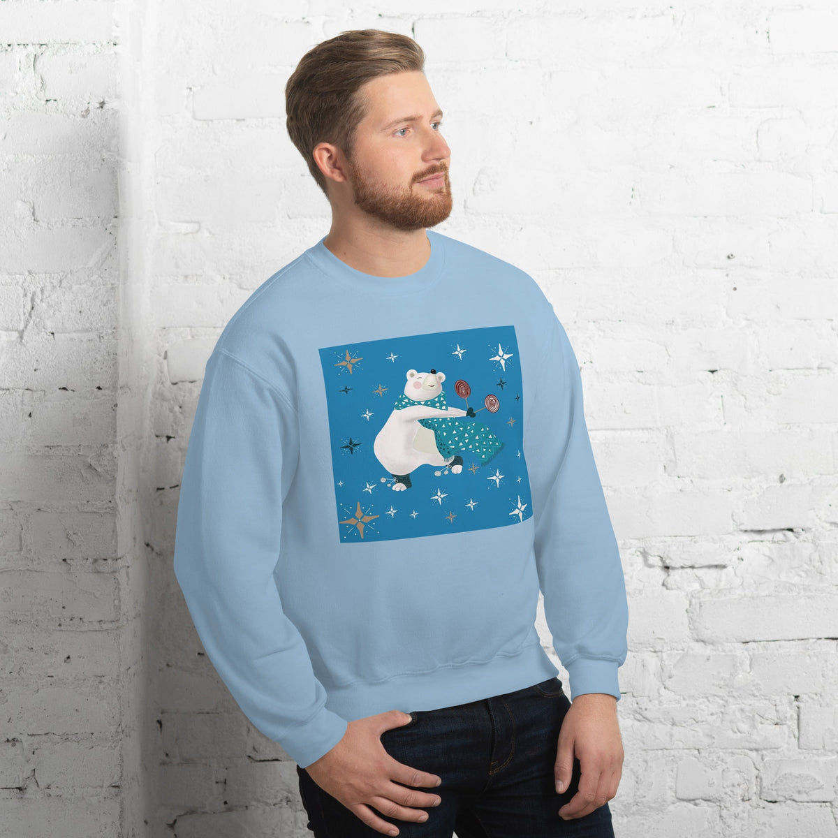 Unisex Sweatshirt, Vintage Women's Sweatshirts, pullover sweatshirt cute sweatshirt trendy Men's sweatshirt Snowfall Sweatshirt - PratSN
