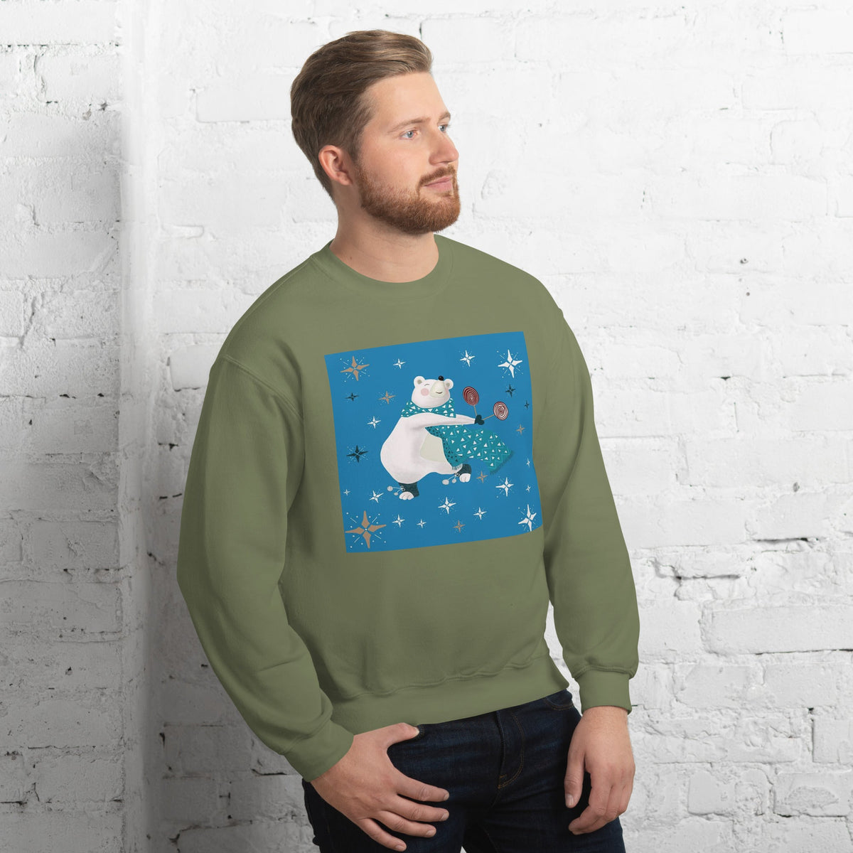 Unisex Sweatshirt, Vintage Women's Sweatshirts, pullover sweatshirt cute sweatshirt trendy Men's sweatshirt Snowfall Sweatshirt - PratSN