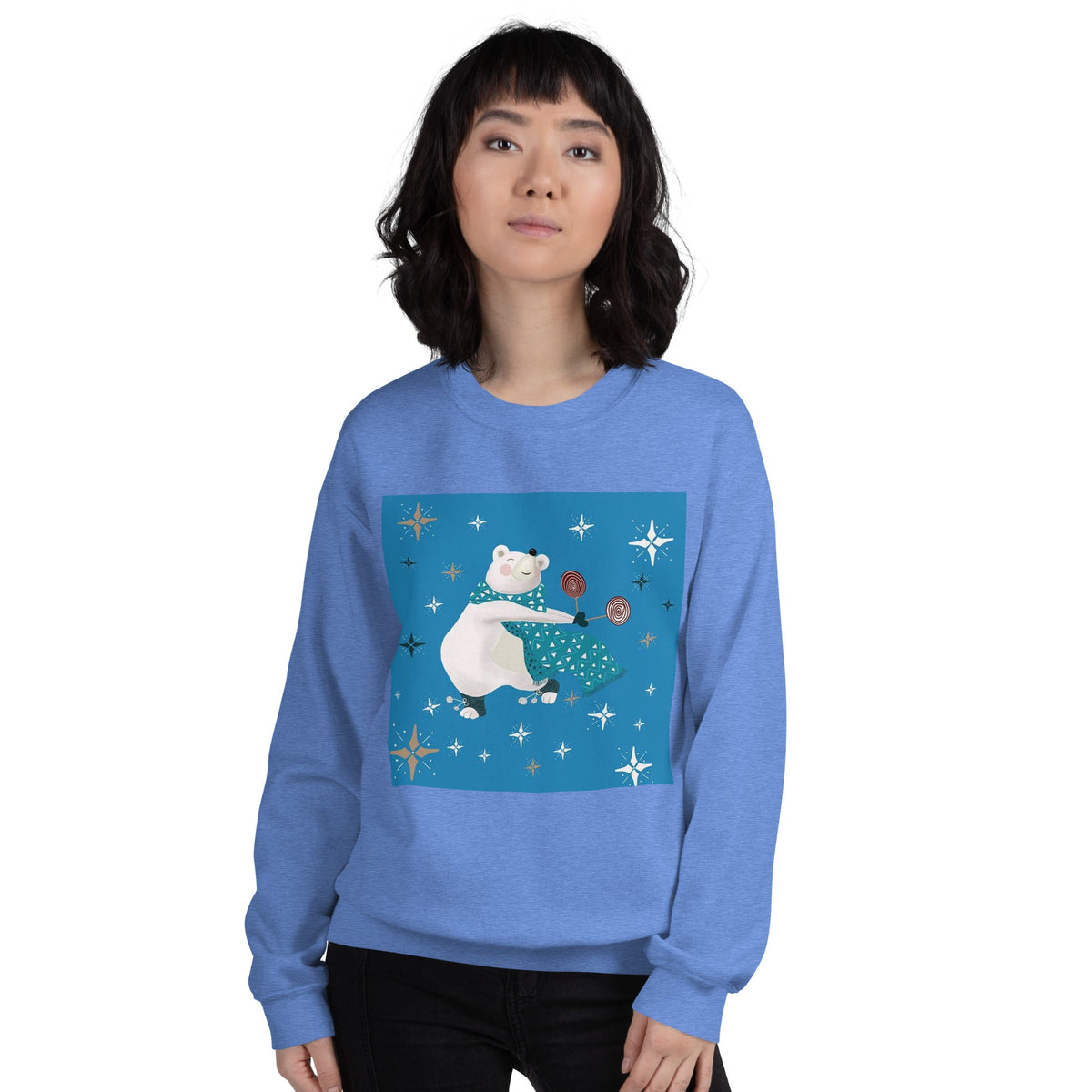 Unisex Sweatshirt, Vintage Women's Sweatshirts, pullover sweatshirt cute sweatshirt trendy Men's sweatshirt Snowfall Sweatshirt - PratSN
